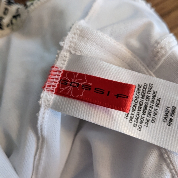 Gossip one piece Bathing suit Black and white size small - Picture 7 of 8